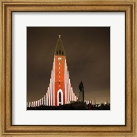 Annual Winter Lights Festival, Reykjavik, Iceland Fine Art Print