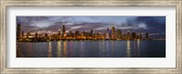 City At The Waterfront, Lake Michigan, Illinois Fine Art Print