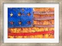 Painted US Flag Fine Art Print