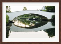 Bridge Reflecting In Water, Venice Beach, California Fine Art Print