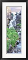 View Of Waterfall Comes Into Rocky River, Broken Falls, Wyoming Fine Art Print