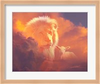 Lion And Lamb Fine Art Print