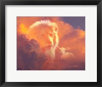 Lion And Lamb Framed Print