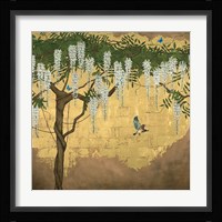 Wisteria with House Finch Fine Art Print