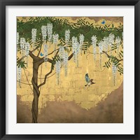 Wisteria with House Finch Fine Art Print