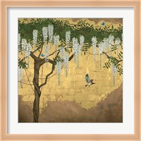 Wisteria with House Finch Fine Art Print