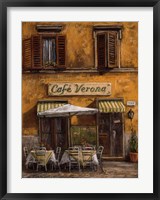 Cafe Verona Fine Art Print