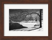 Heritage Pond In Winter Fine Art Print