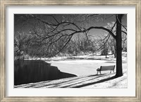 Heritage Pond In Winter Fine Art Print