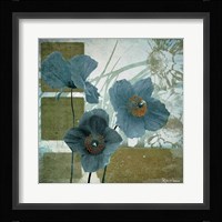 Cerulean Poppies I Fine Art Print
