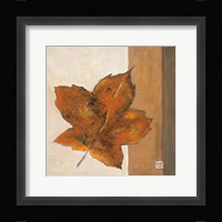 Leaf Impression - Rust Framed Print