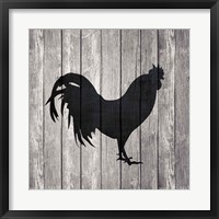 Barn Rooster Framed Print