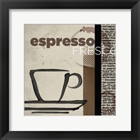 Espresso Fresco Framed Print