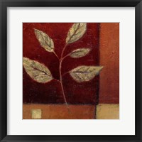 Crimson Leaf Study I Framed Print