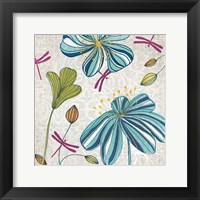 Flowers & Dragonflies Fine Art Print