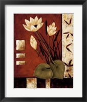 Lotus Silhouette I Framed Print