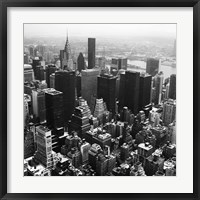 Manhattan and the Hudson Framed Print