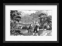 June 1752 Benjamin Franklin Out Flying His Kite In Thunderstorm As An Experiment In Electricity And Lightning Fine Art Print