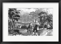 June 1752 Benjamin Franklin Out Flying His Kite In Thunderstorm As An Experiment In Electricity And Lightning Fine Art Print