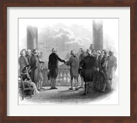 1789 Inauguration Of George Washington As First President Of The USA Fine Art Print