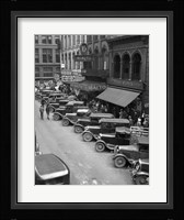 1936 Line Of Angle Parked Cars Downtown Main Street Knoxville Tennessee Fine Art Print