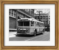Vehicle Operates As Trackless Trolley Electric Bus Or Gasoline Bus Public Transportation Elizabeth NJ Fine Art Print
