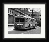 Vehicle Operates As Trackless Trolley Electric Bus Or Gasoline Bus Public Transportation Elizabeth NJ Fine Art Print