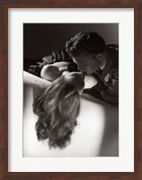 Romantic Couple Embracing Fine Art Print