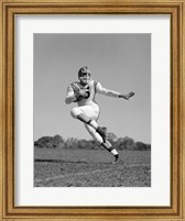 Football Player Running With Ball Fine Art Print