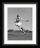 Football Player Running With Ball Fine Art Print