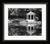 Gazebo Reflected In Pond Seaville NJ Fine Art Print