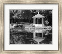 Gazebo Reflected In Pond Seaville NJ Fine Art Print