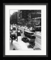 Snowy Philadelphia City Street In Winter Fine Art Print