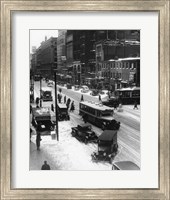 Snowy Philadelphia City Street In Winter Fine Art Print