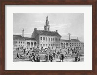 Engraving Of Independence Hall In Philadelphia 1776 Fine Art Print