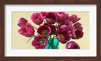Red Tulips in a Glass Vase (detail) Fine Art Print
