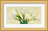 White Callas in a Glass Vase (detail) Fine Art Print