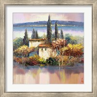 Case sul Lago Fine Art Print