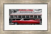Vintage Beauty and Diner (Red) Fine Art Print