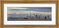 Manhattan with Statue of Liberty and One WTC Fine Art Print