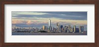 Manhattan with Statue of Liberty and One WTC Fine Art Print