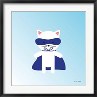 Cat Super Hero Framed Print