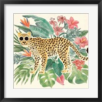 Jungle Vibes Jaguar Framed Print