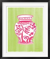 Chinoiserie IV Pink Watercolor Fine Art Print