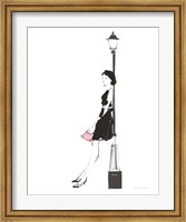 French Chic III Pink on White No Words Fine Art Print