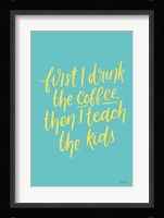 Teachers IV Aqua Fine Art Print
