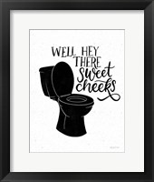 Bathroom Puns III Black Fine Art Print