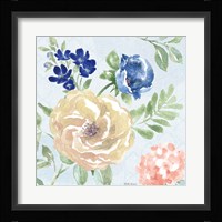 Coastline Botanical II Blue Framed Print