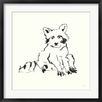 Line Raccoon Fine Art Print