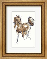 Sketchy Horse VI Navy Fine Art Print
